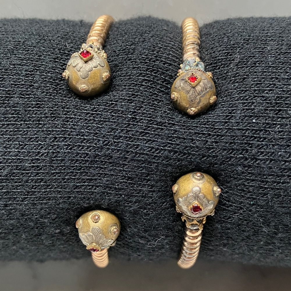 Vintage gold tone bracelets